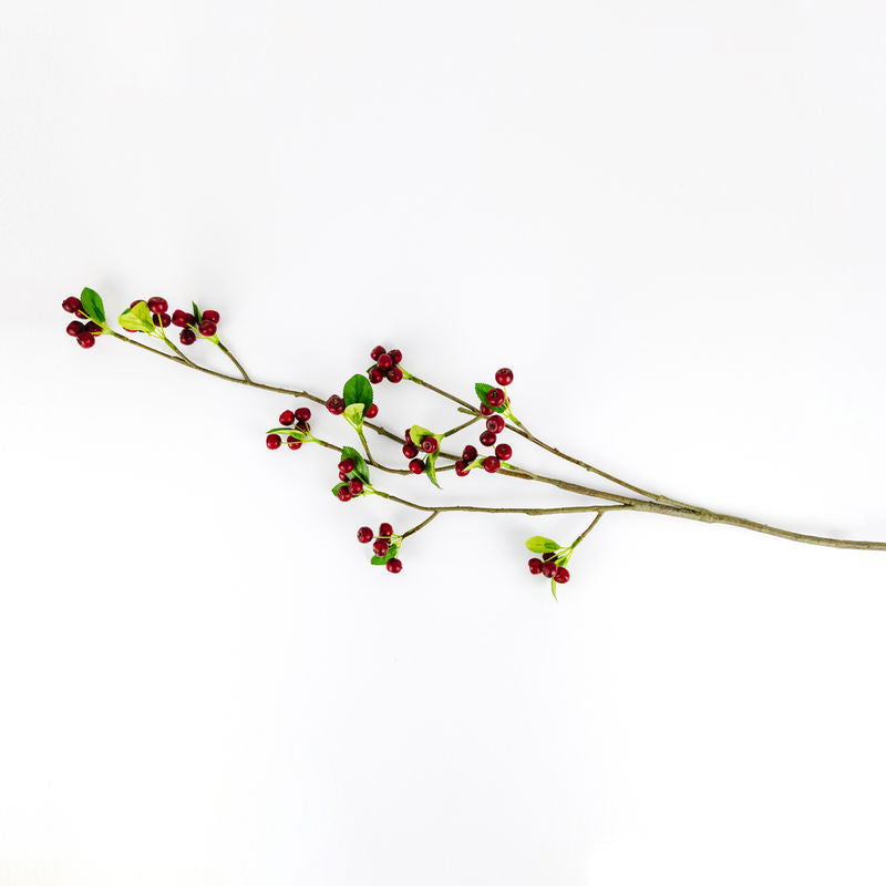 36" Faux/Foam Ficus Berry Clusters, Red