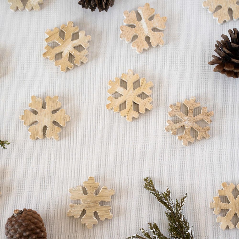 Letterboard Wood Shape Icons - Mango Snowflake (Set of 6)