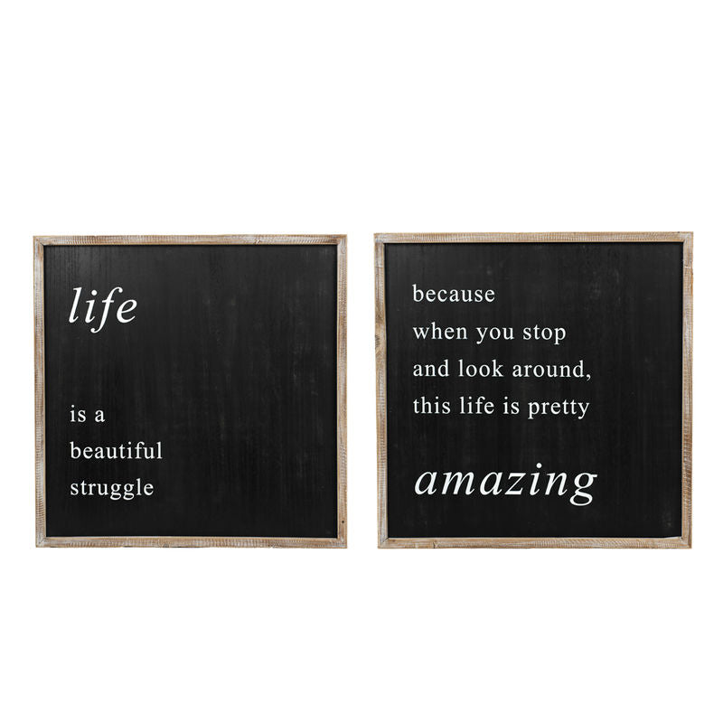 24x24x1.5 rvs wd frmd sn (LFE/AMZNG) bk/wh — supplier image