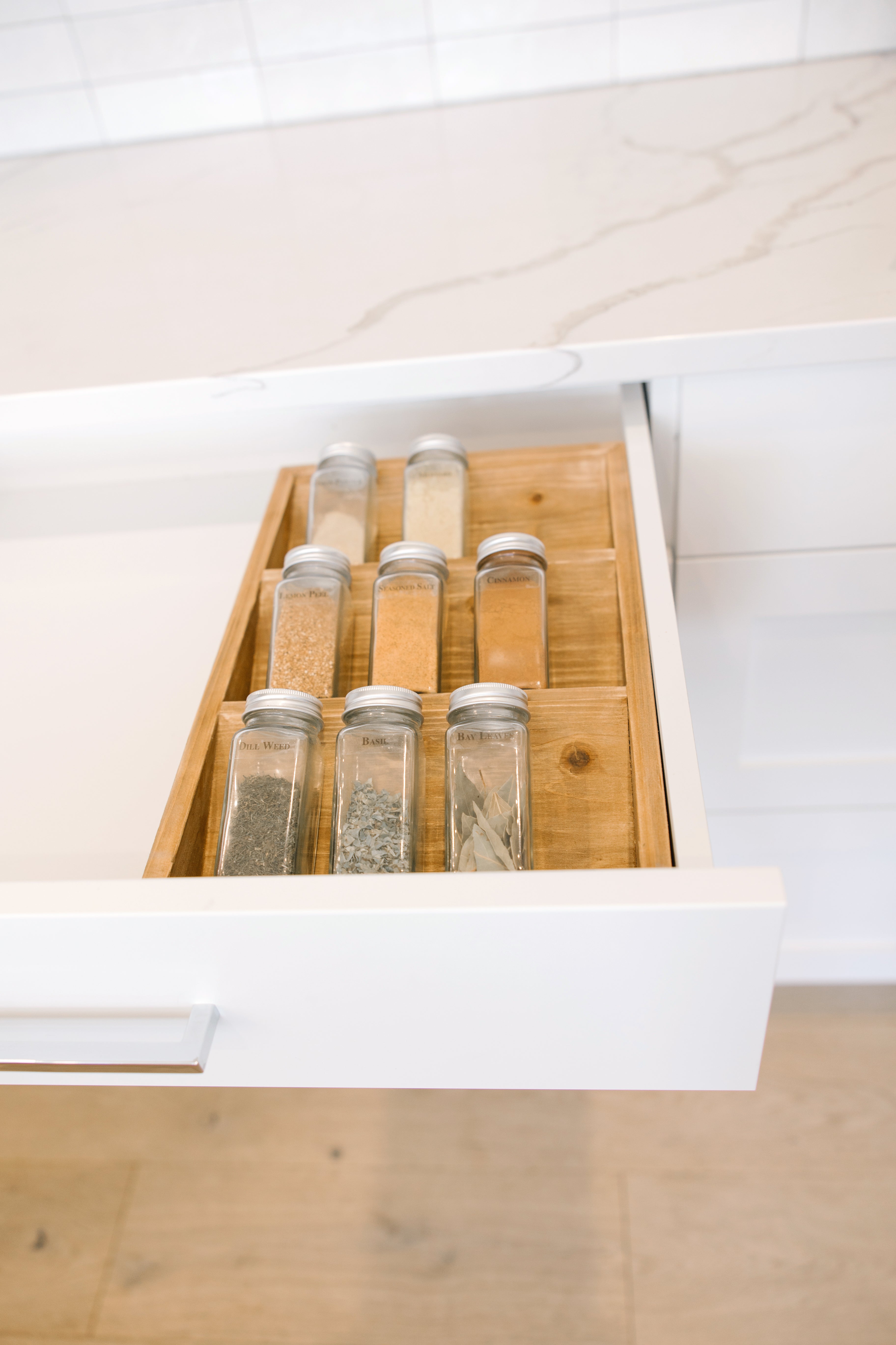 10" x 16" Wood Spice Rack Organizer - Natural