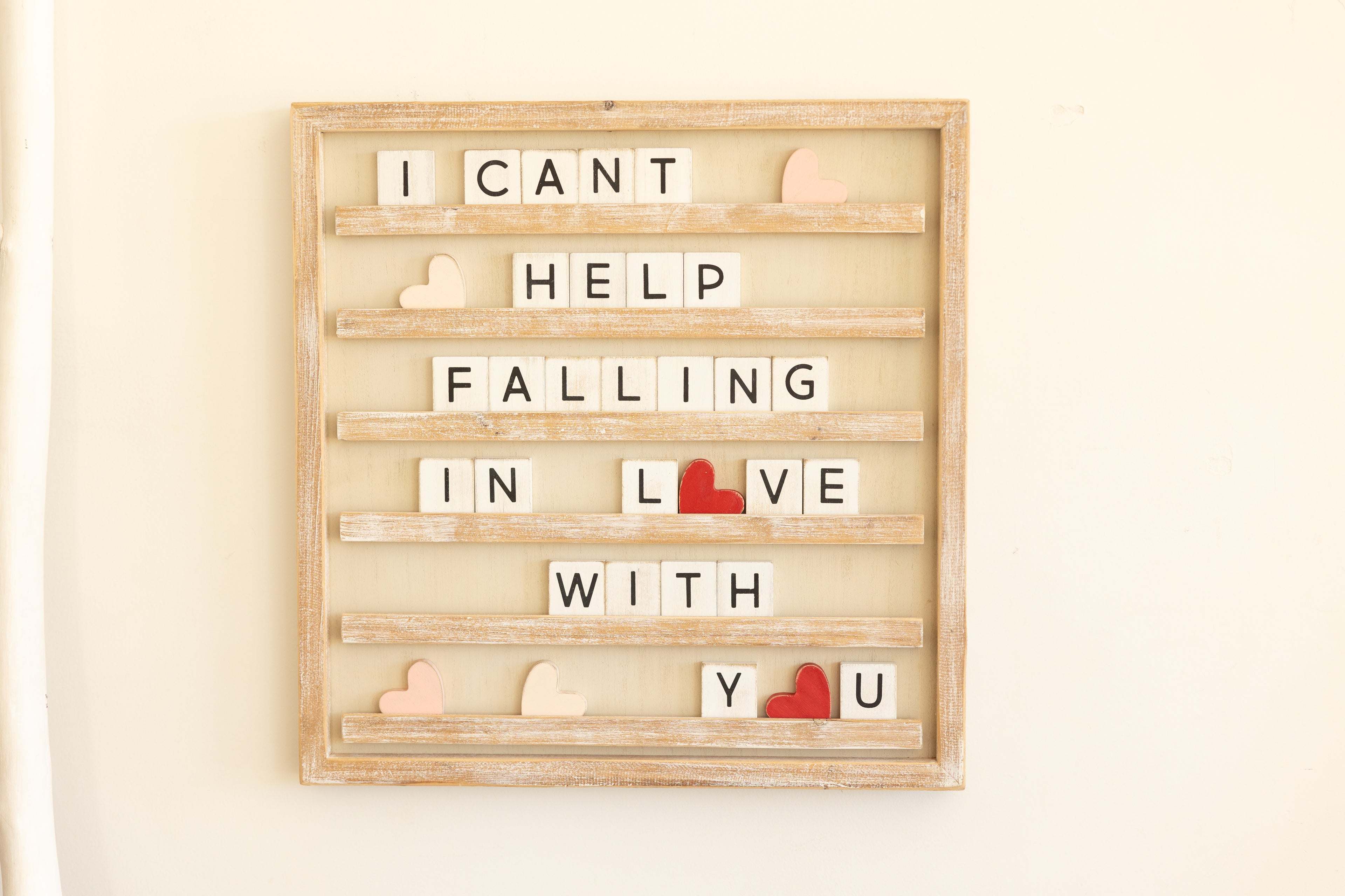 19" Wood Framed Letterboard - Natural
