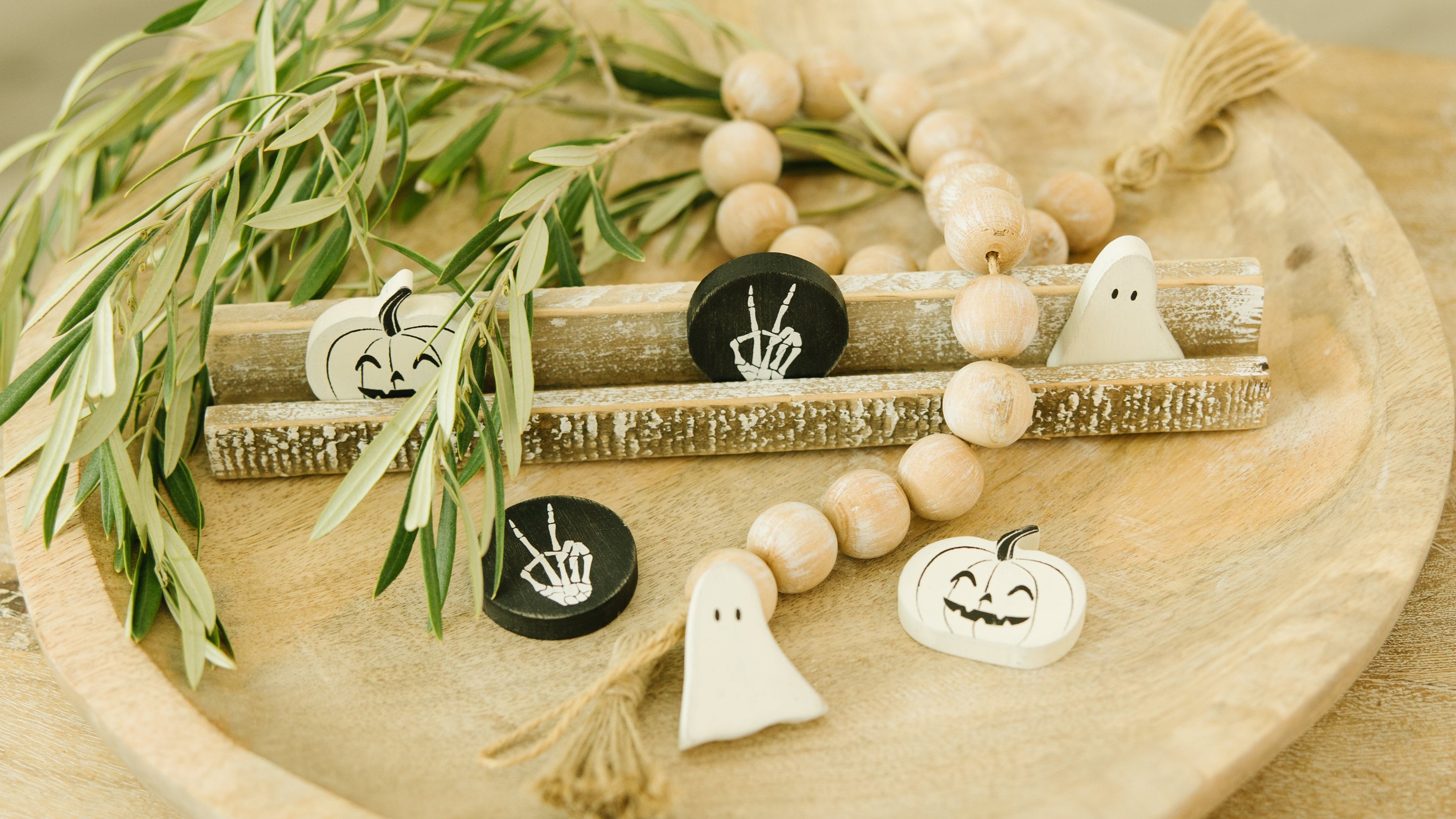 Letterboard Wood Shape Icons - Halloween (Set of 6)
