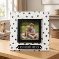 8" x 8" Wood Photo Frame - Best Friends Forever | Fur Babies Collection | Holds 4x4 Photo