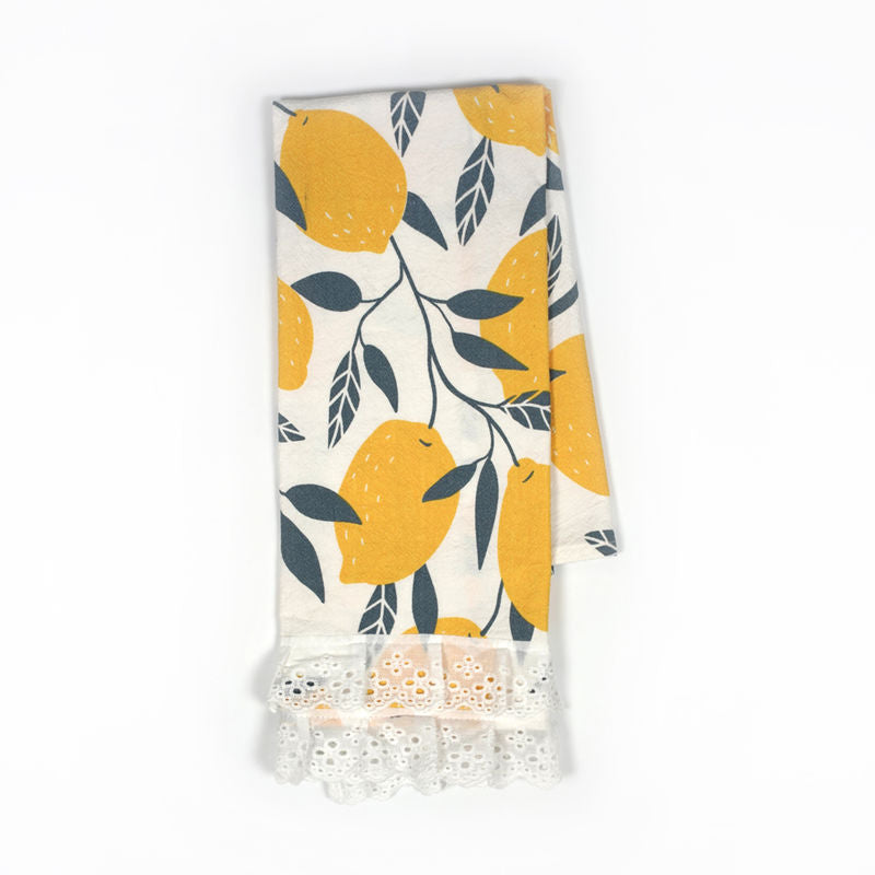 17x24 dish towel (LEMONS) multi — supplier image