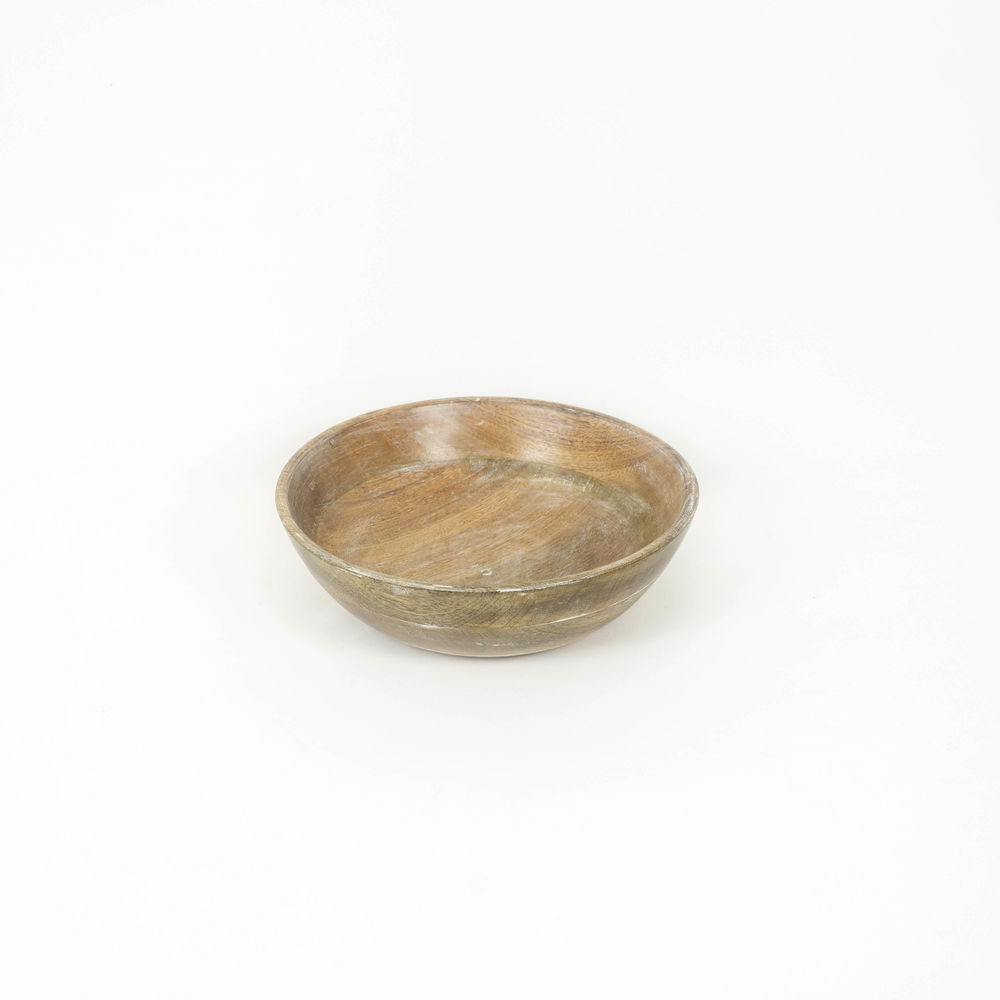 14" Mango Wood Bowl - Natural