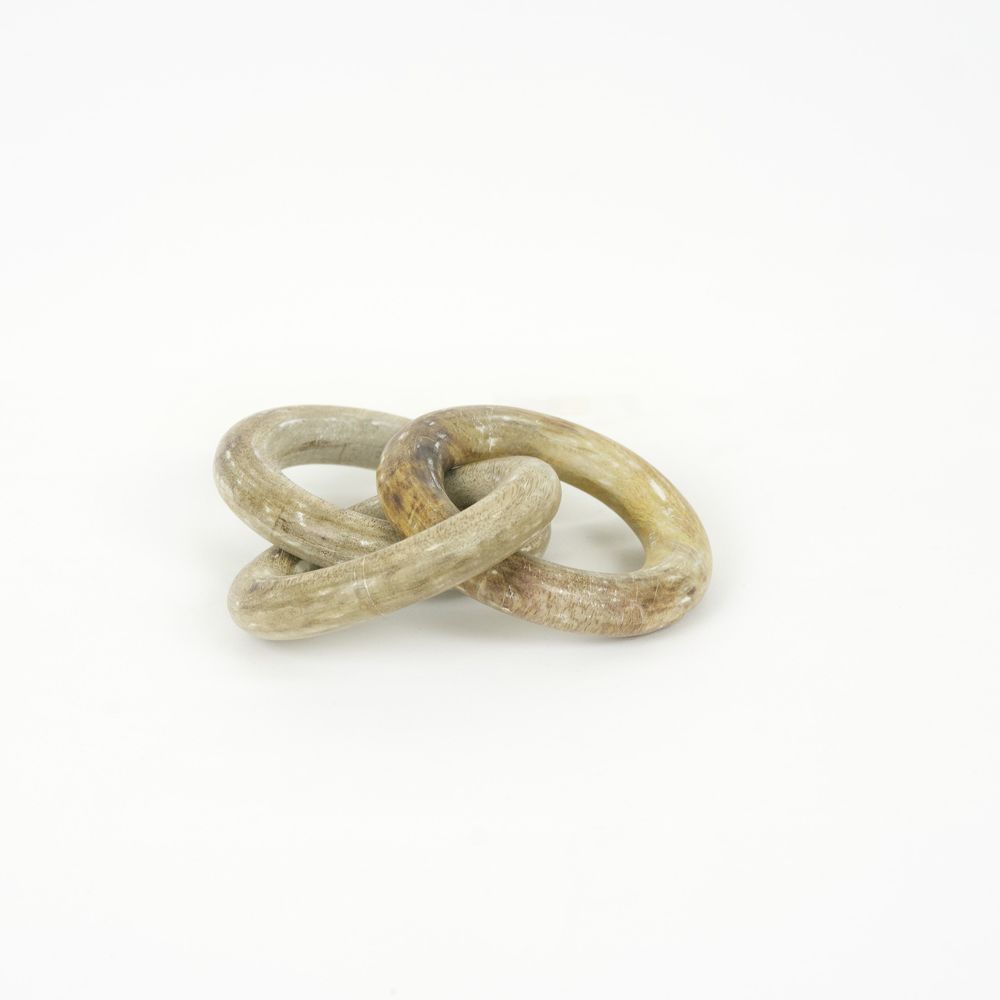 11" Mango Wood Round Chain - Natural
