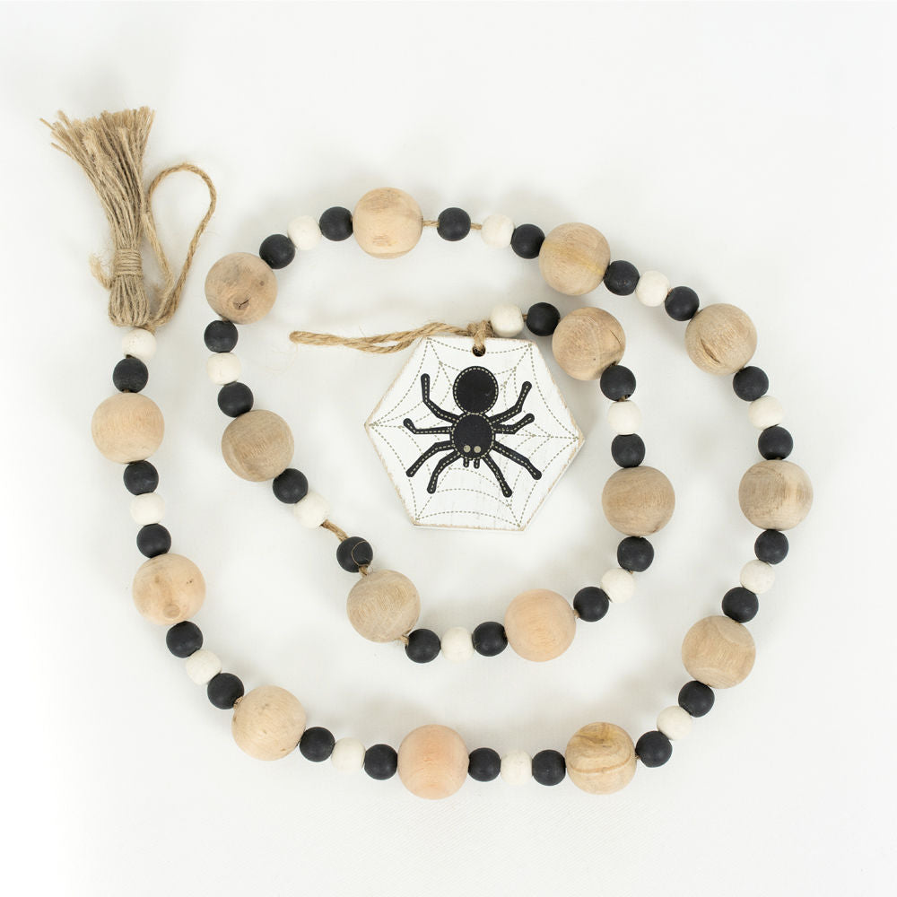 35x2.75x1 wd bead grlnd w/tassels (SPDR/SNWFLK) multi