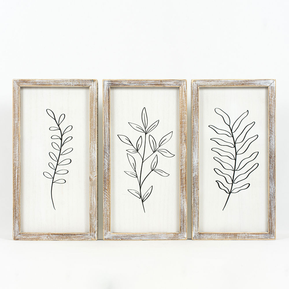 9" x 17" Reversible Wood Frame Sign Set - Gnomes | Cottage Christmas Collection