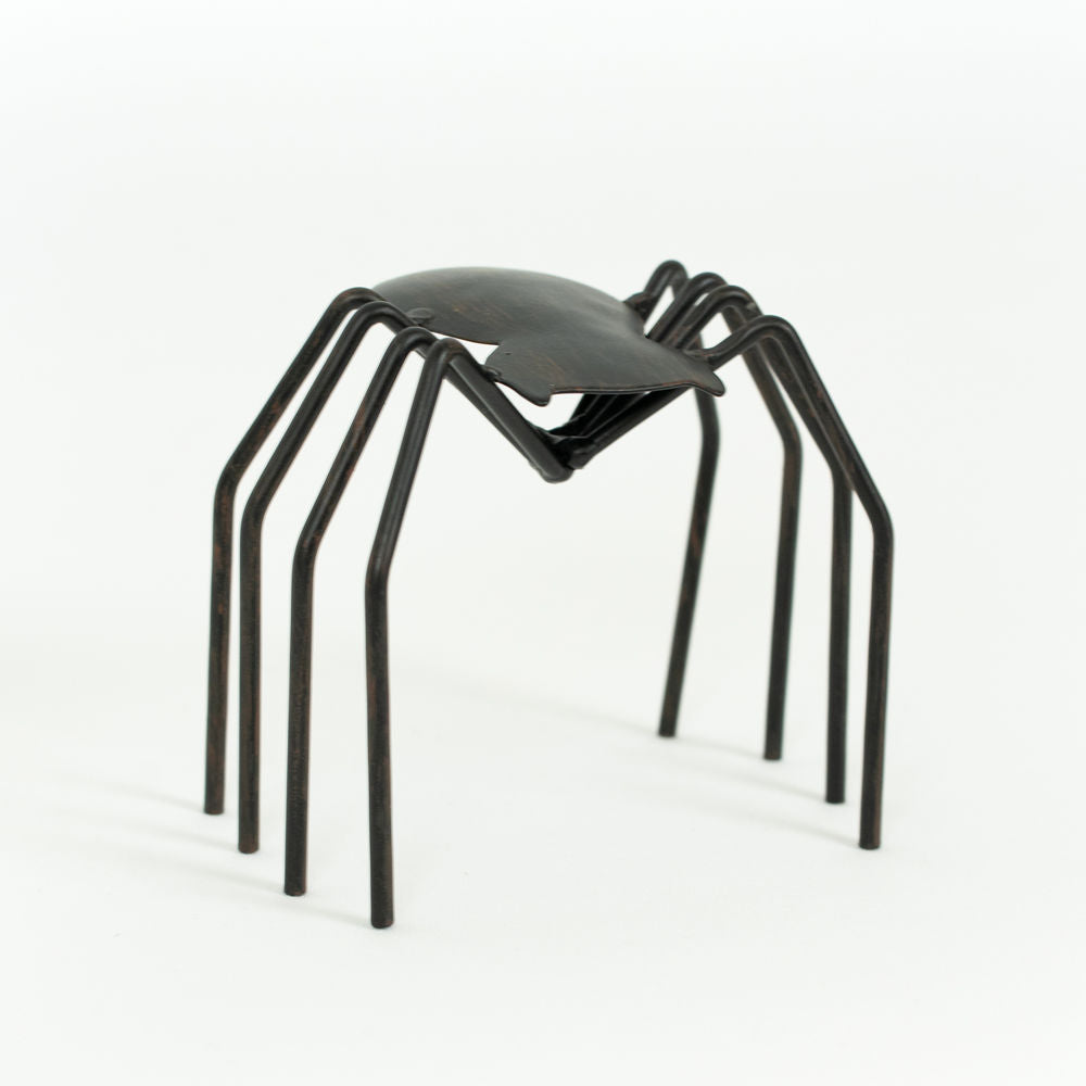 4.5" X 4.5" X 3" Metal Spider, Black