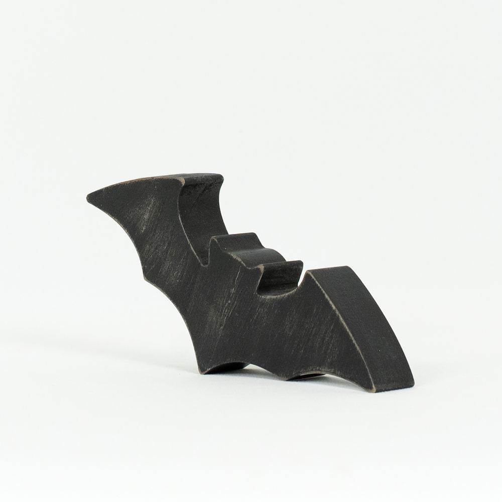 7" Wood Cutout - Bat | Black