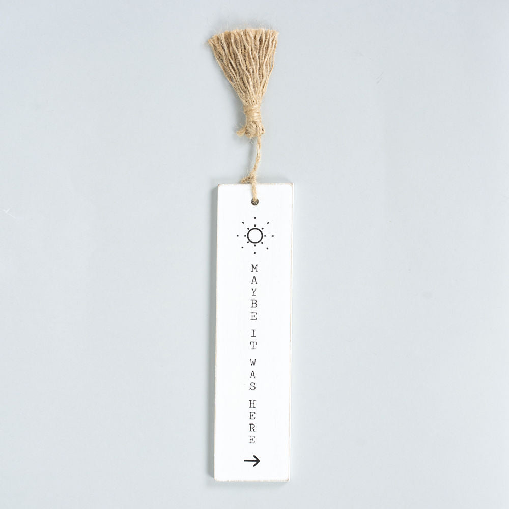 8" Reversible Wood Bookmark Set with Tassels - (Set of 2)