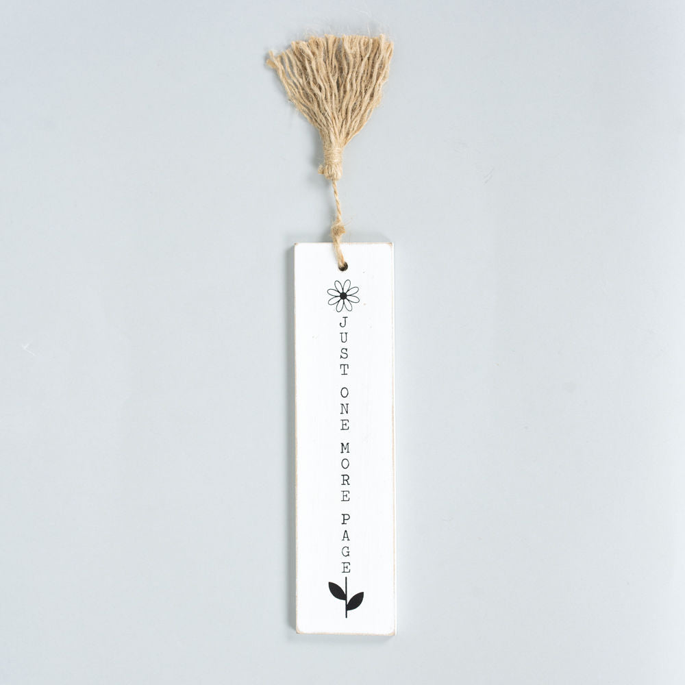 8" Reversible Wood Bookmark Set with Tassels - (Set of 2)
