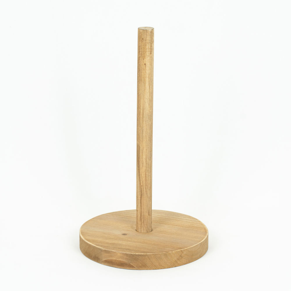 13" Wood Paper Towel Holder - Natural