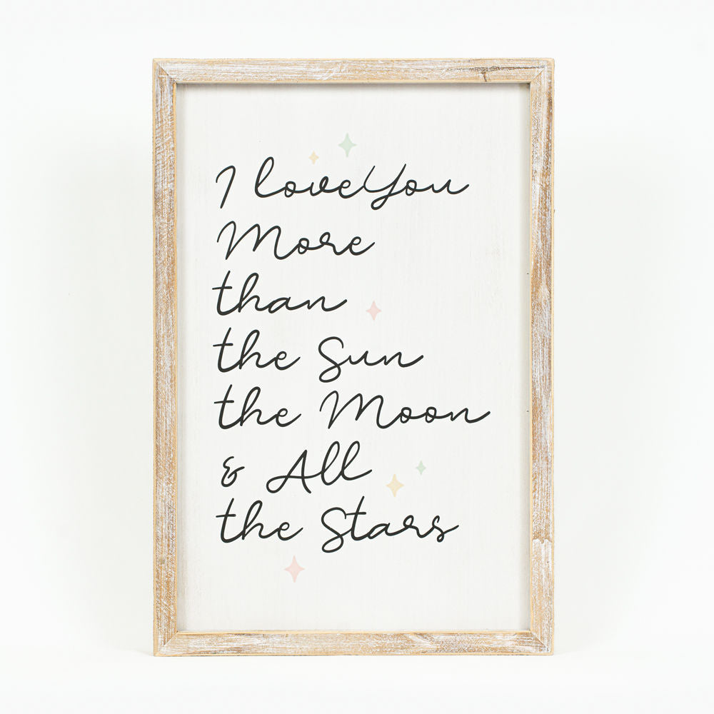 13" x 19" Reversible Wood Frame Sign - Brave/Stars