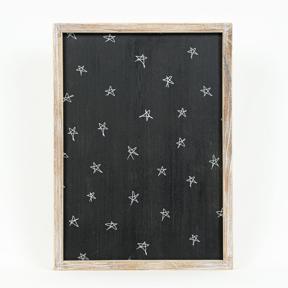 15" x 20" Reversible Wood Frame Sign - Lion/Stars | Multicolor