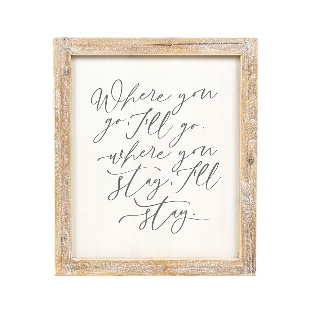 16" x 19" Reversible Wood Framed Sign - Soulmate | White and Grey