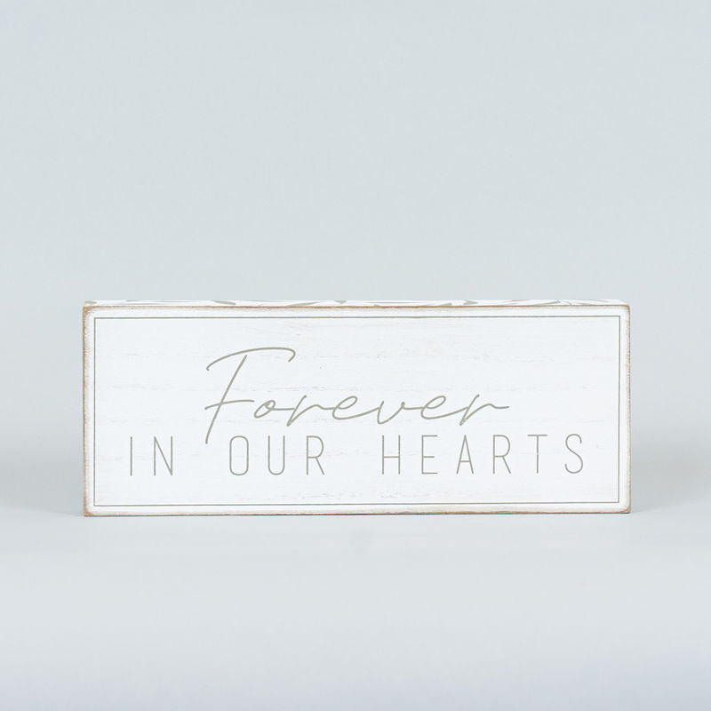 10.25" X 4" X 1.5"  Wood Brick (Forever) White/Gray