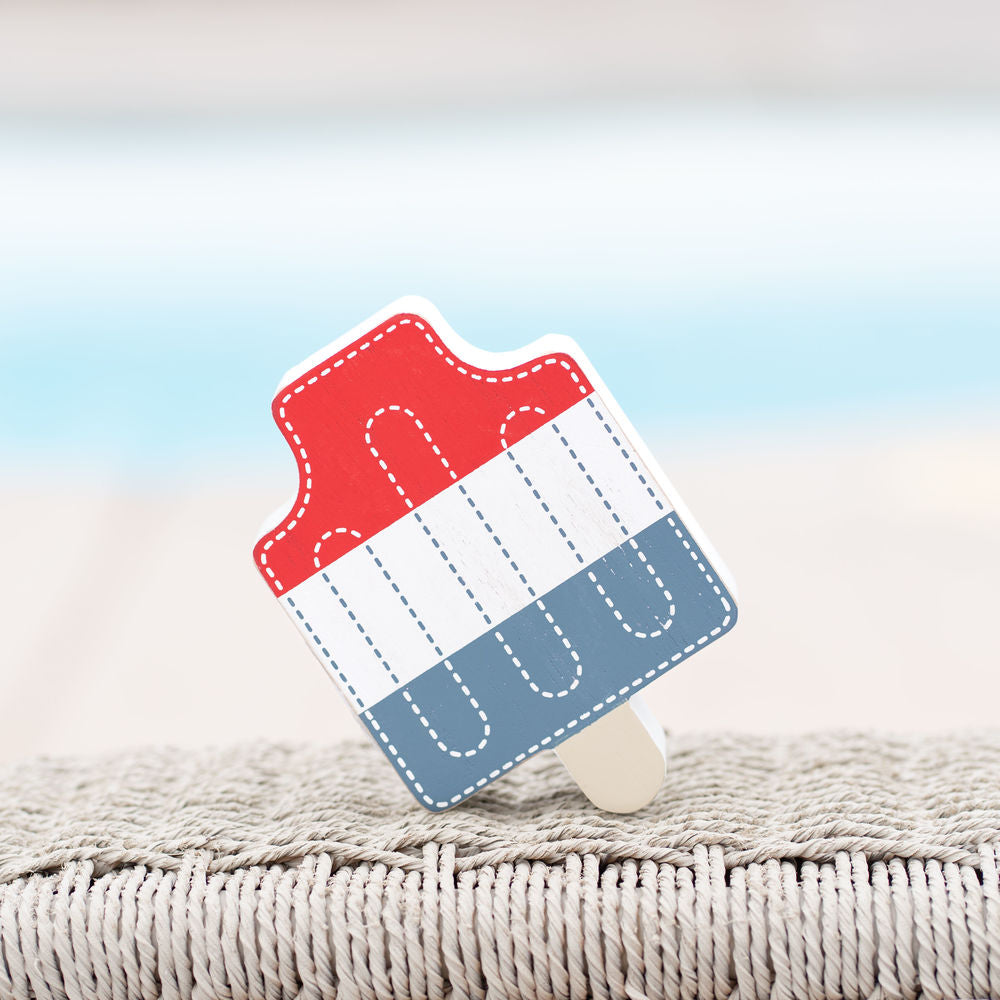 5" Reversible Chunky Wood Shape - Popsicle
