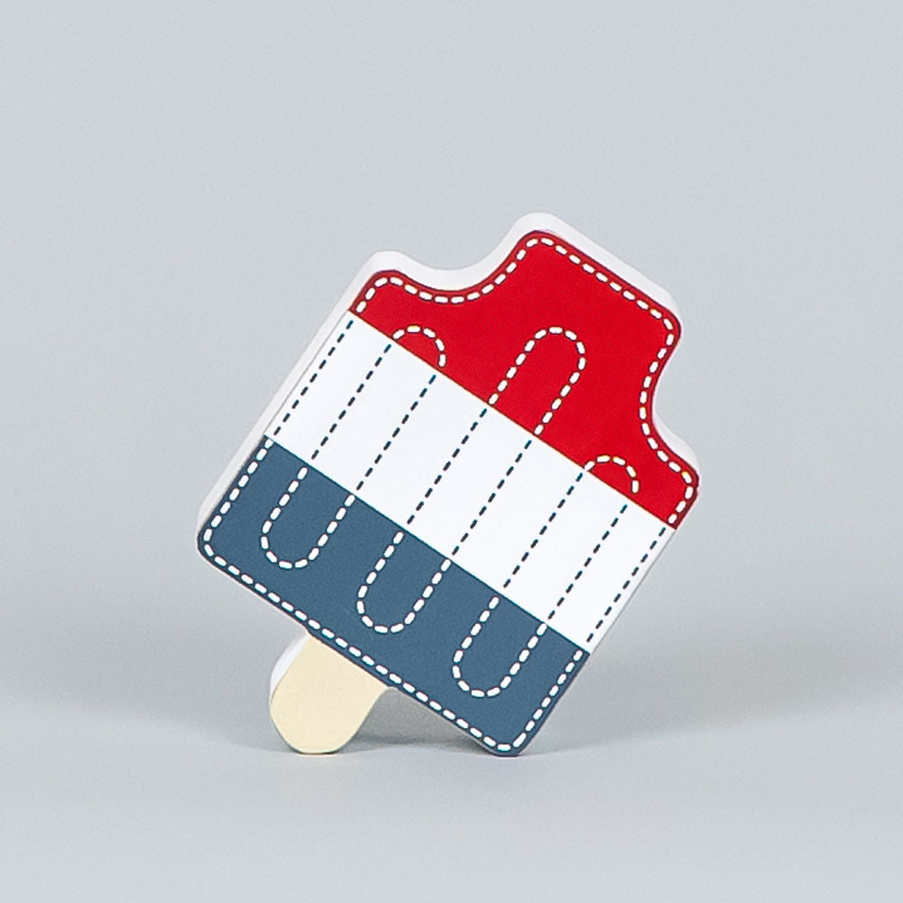 5" Reversible Chunky Wood Shape - Popsicle
