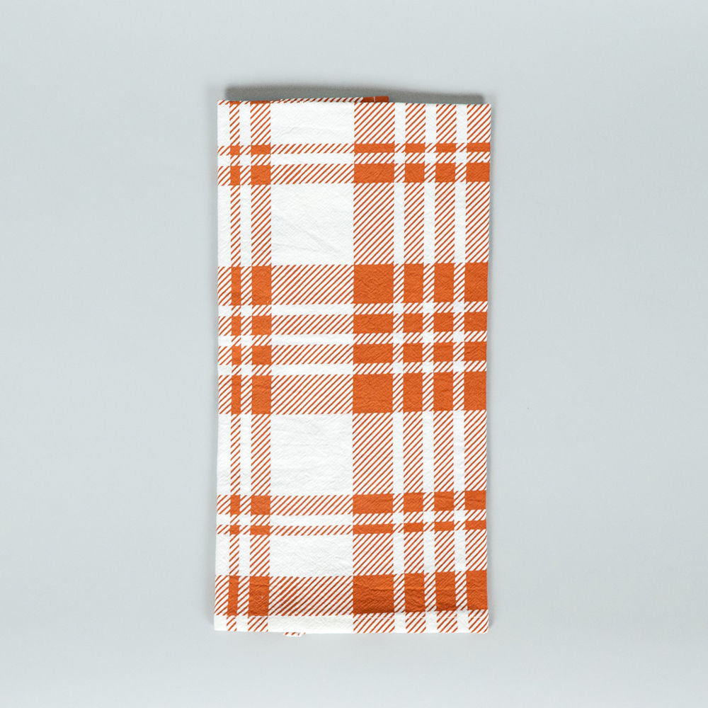 15" x 24" Tea Towel Set - Trick or Treat and Plaid (Set of 2)
