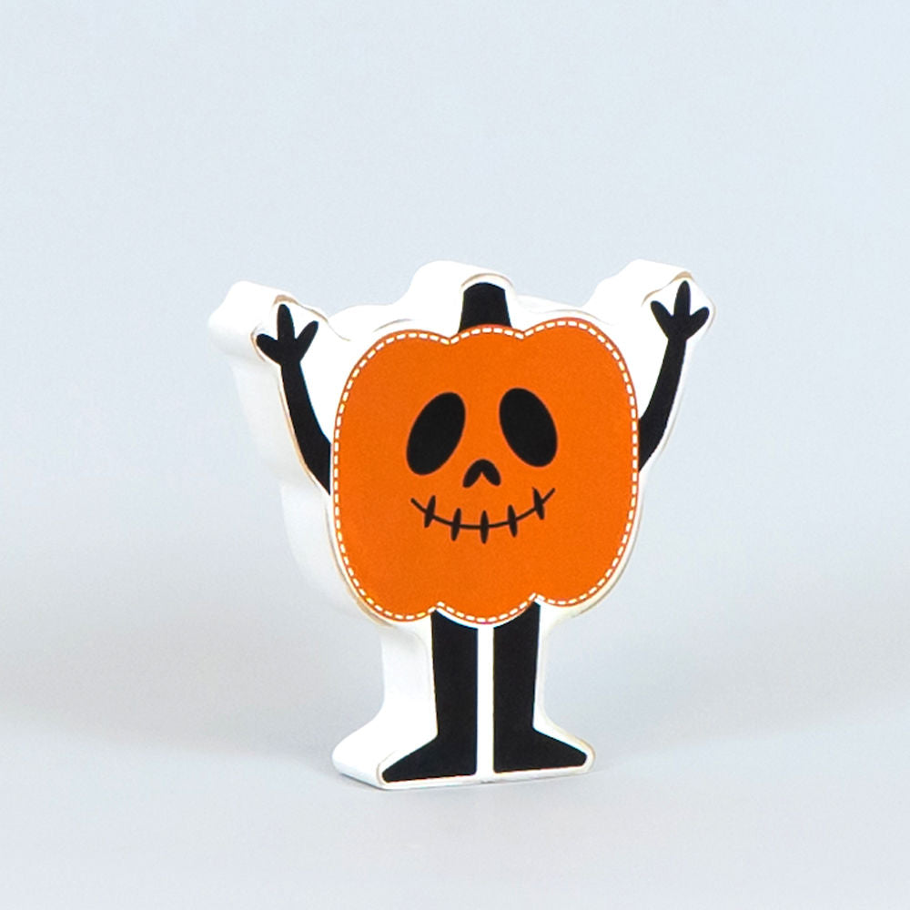 5" Reversible Wood Cutout - Pumpkin Man | Multicolor