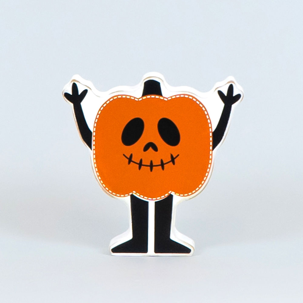 5" Reversible Wood Cutout - Pumpkin Man | Multicolor