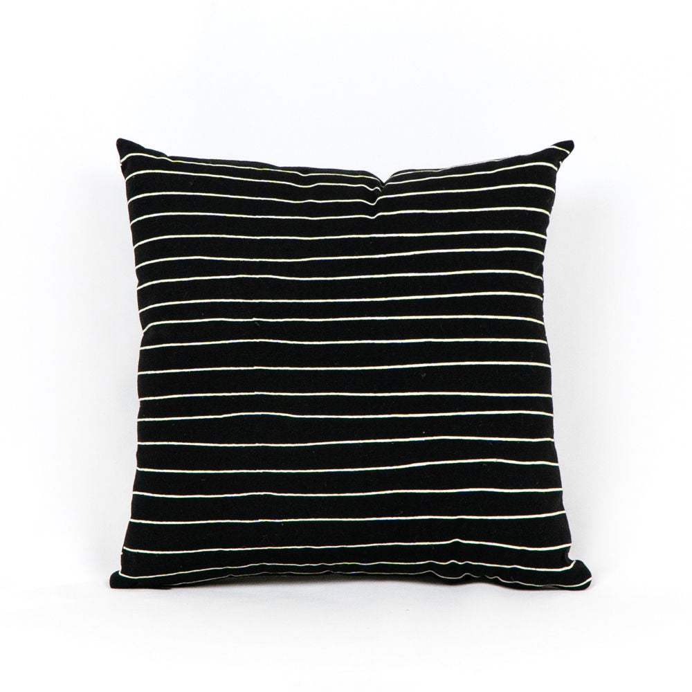 15" Canvas Pillow - Chloroform | Black and White