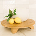 15" Round Wood Riser - Natural