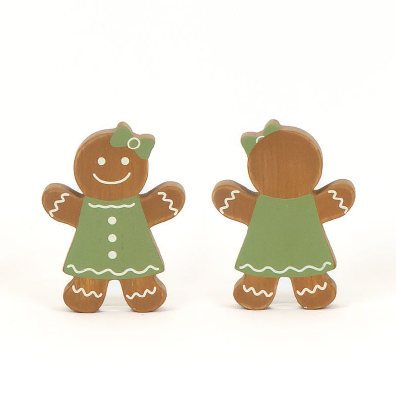 4" X 5" X 1" Chunky Wood Shape (Gingerbread) Multicolor