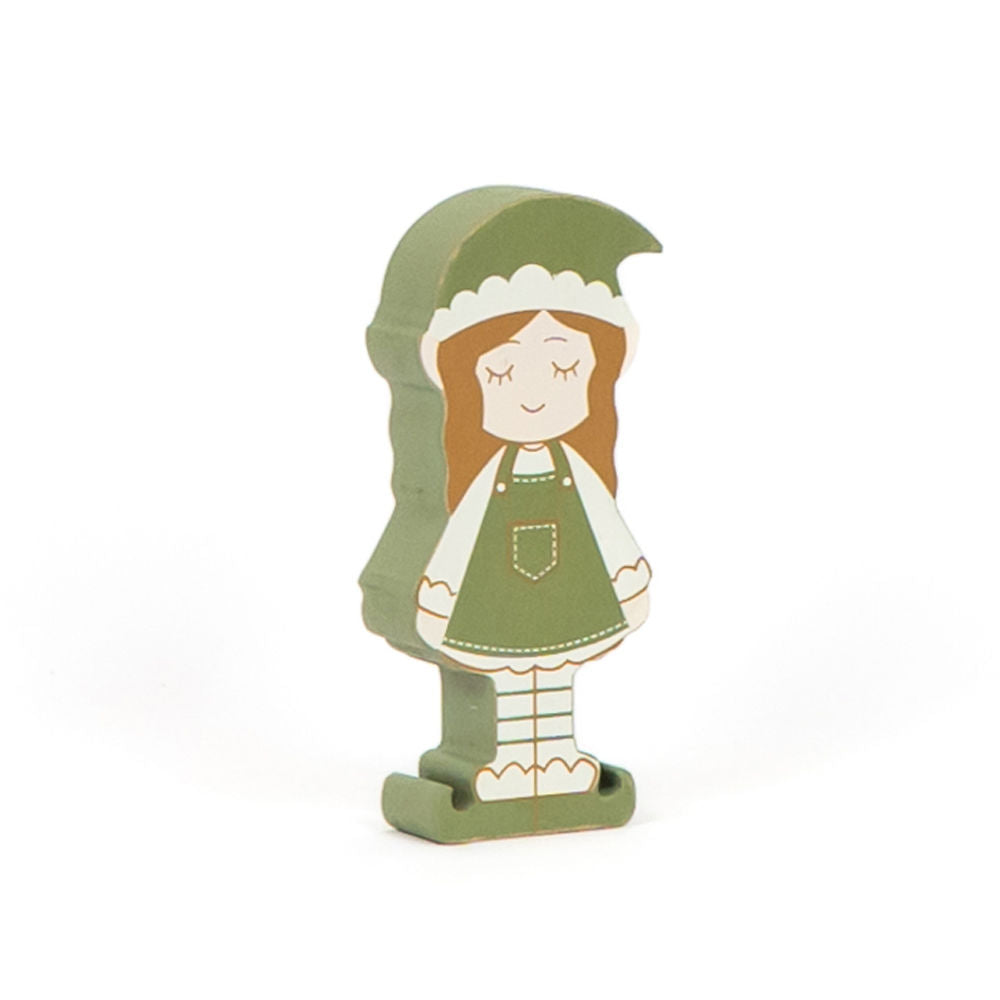 6" Chunky Wood Shape - Girl Elf | Feeling Frosty Collection