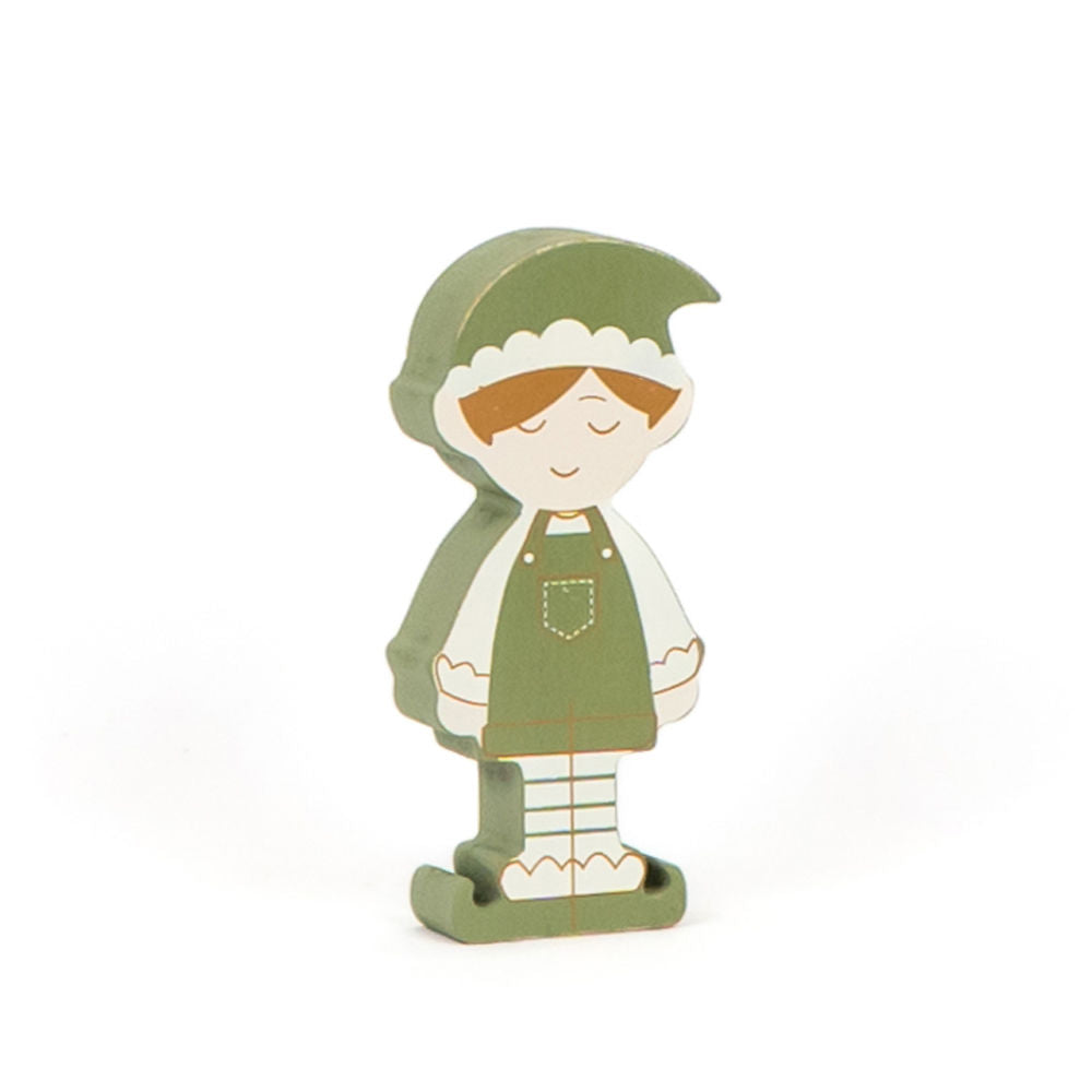 6" Chunky Wood Shape - Boy Elf | Feeling Frosty Collection