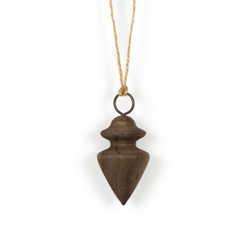 2" X 5" X 2" Wood Cutout Ornament (Spindle) Brown