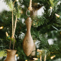 6" Wood Icicle Cutout Ornament - Brown