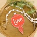10" Reversible Wood Ornament - Love