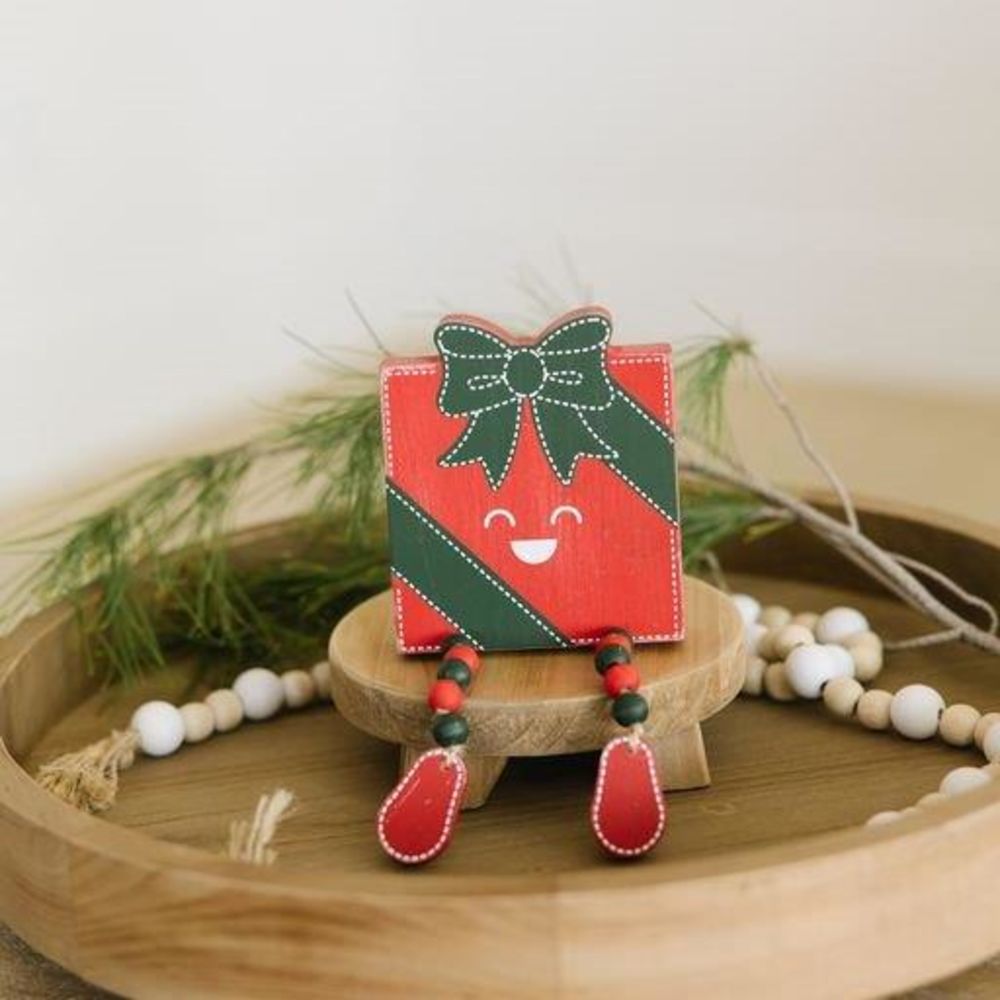 5" Reversible Chunky Wood Shape - Gift Box