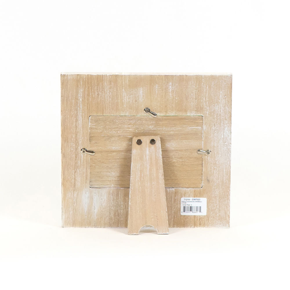 9" x 9" Wood Photo Frame - Thinking Of You This Christmas | Holds 4x6 Photo