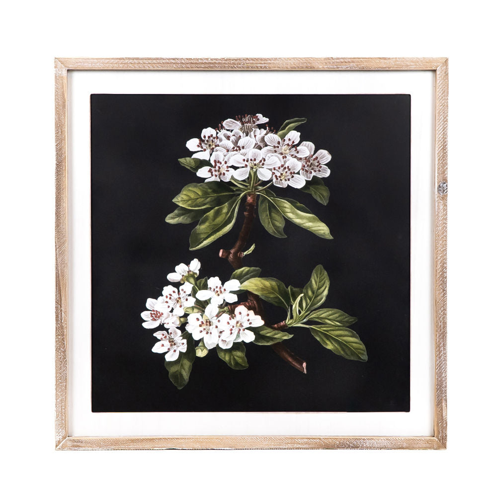 25" Reversible Wood Frame Sign - Flower/Landscape | Multicolor
