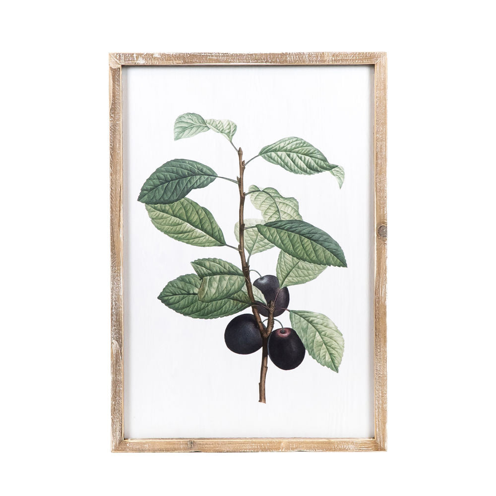 17" x 25" Reversible Wood Frame Sign - Flowers/Fruit | Multicolor