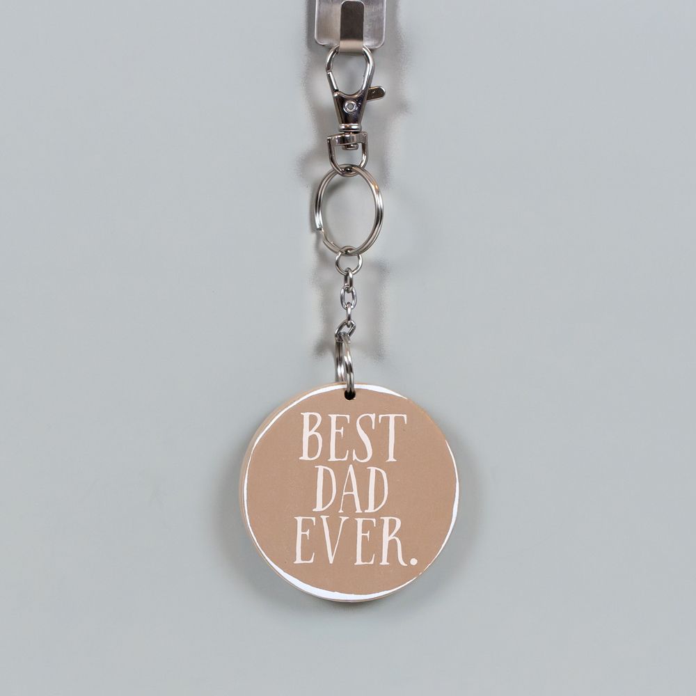 3" Reversible Wood Keychain - Dad