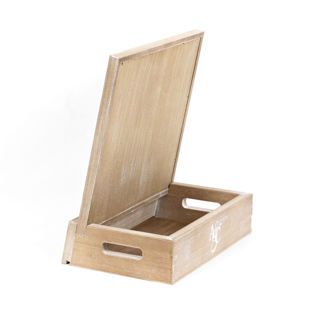 Magnet Display Shelf & Storage Case - Natural and White