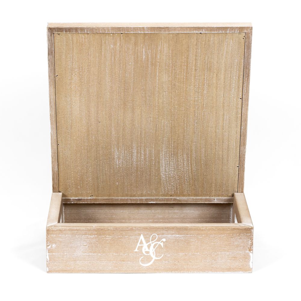 Magnet Display Shelf & Storage Case - Natural and White