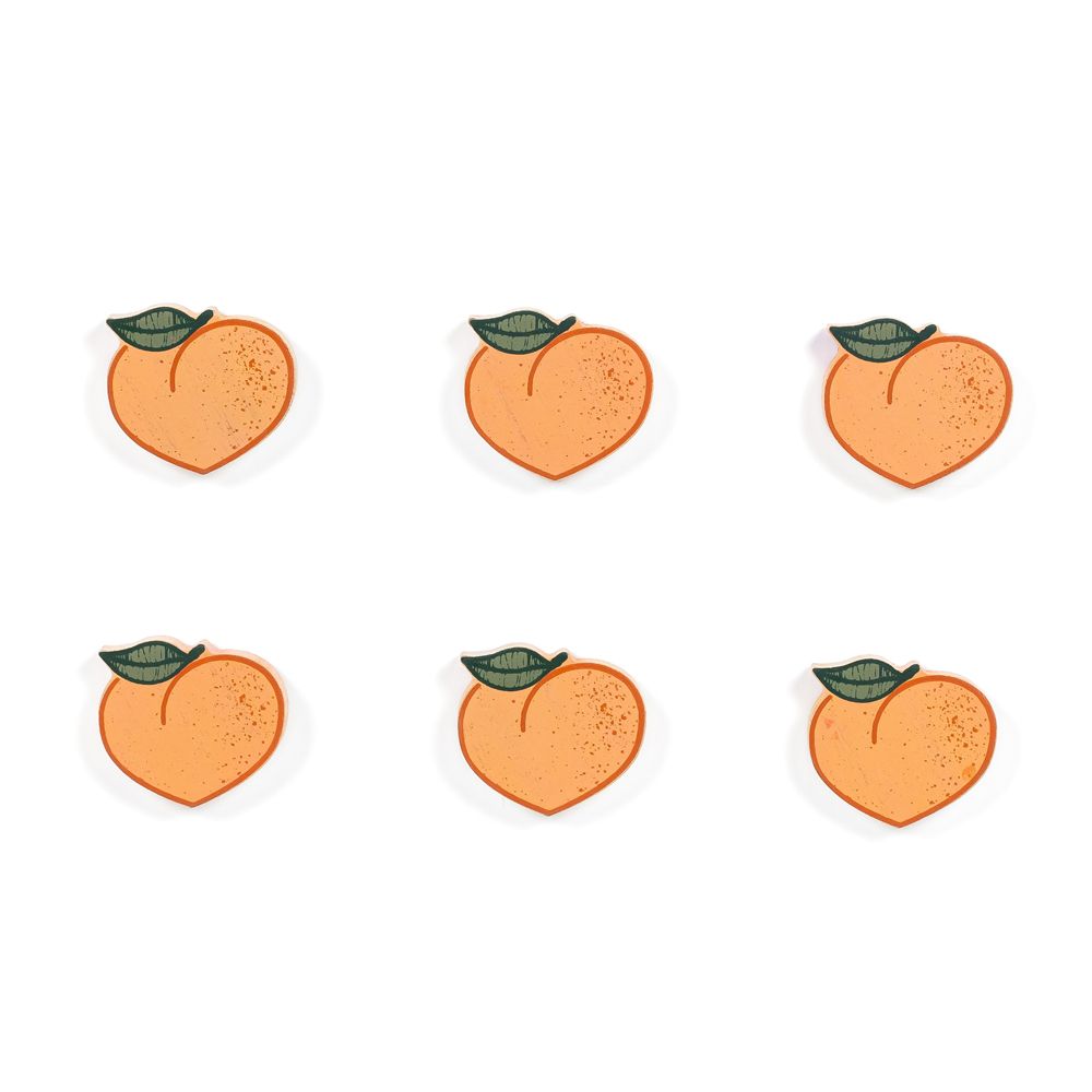 2x2x.25 wood shapes s/6 (PEACHES) or/gn