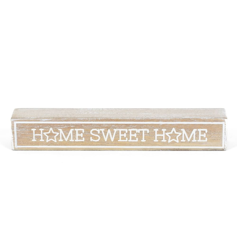 6" Reversible Wood Brick - Hello Summer / Home Sweet Home
