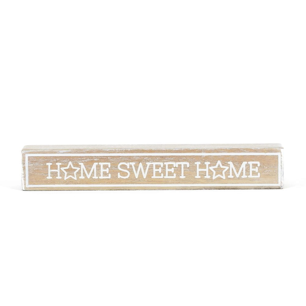 6" Reversible Wood Brick - Hello Summer / Home Sweet Home