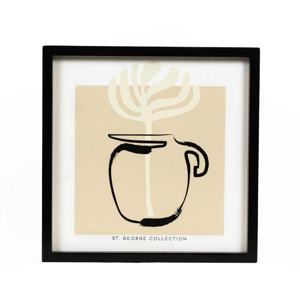 13" Reversible Wood Frame Sign - Flower | Multicolor