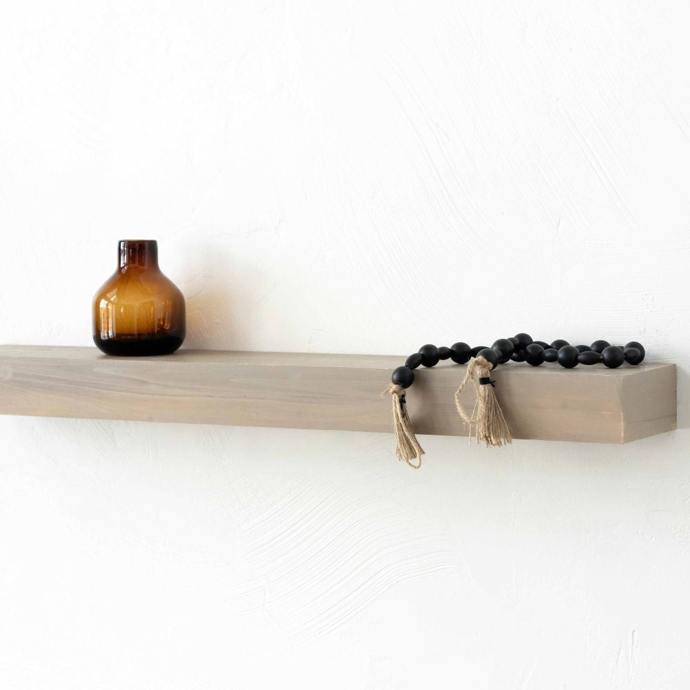 35" Wood Floating Shelf - Brown