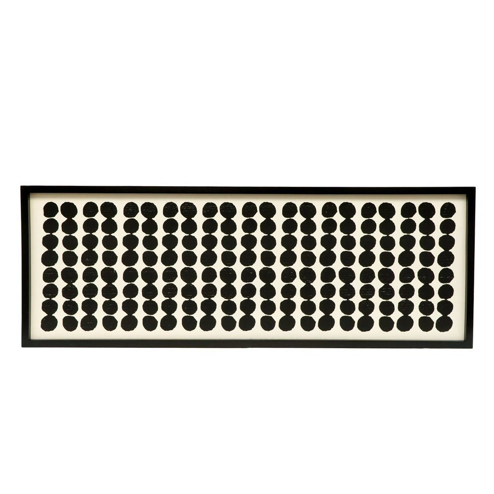 47" x 17" Reversible Wood Frame Sign - Arch/Dots | White and Black