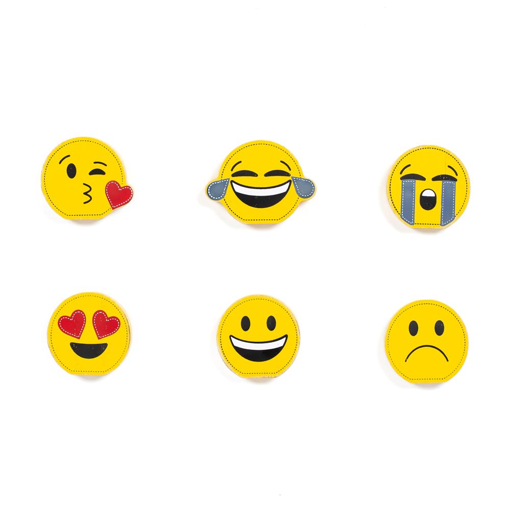 3x2x.25 wood shapes s/6 (EMOJI)