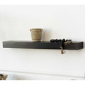 35" Wood Floating Shelf - Black