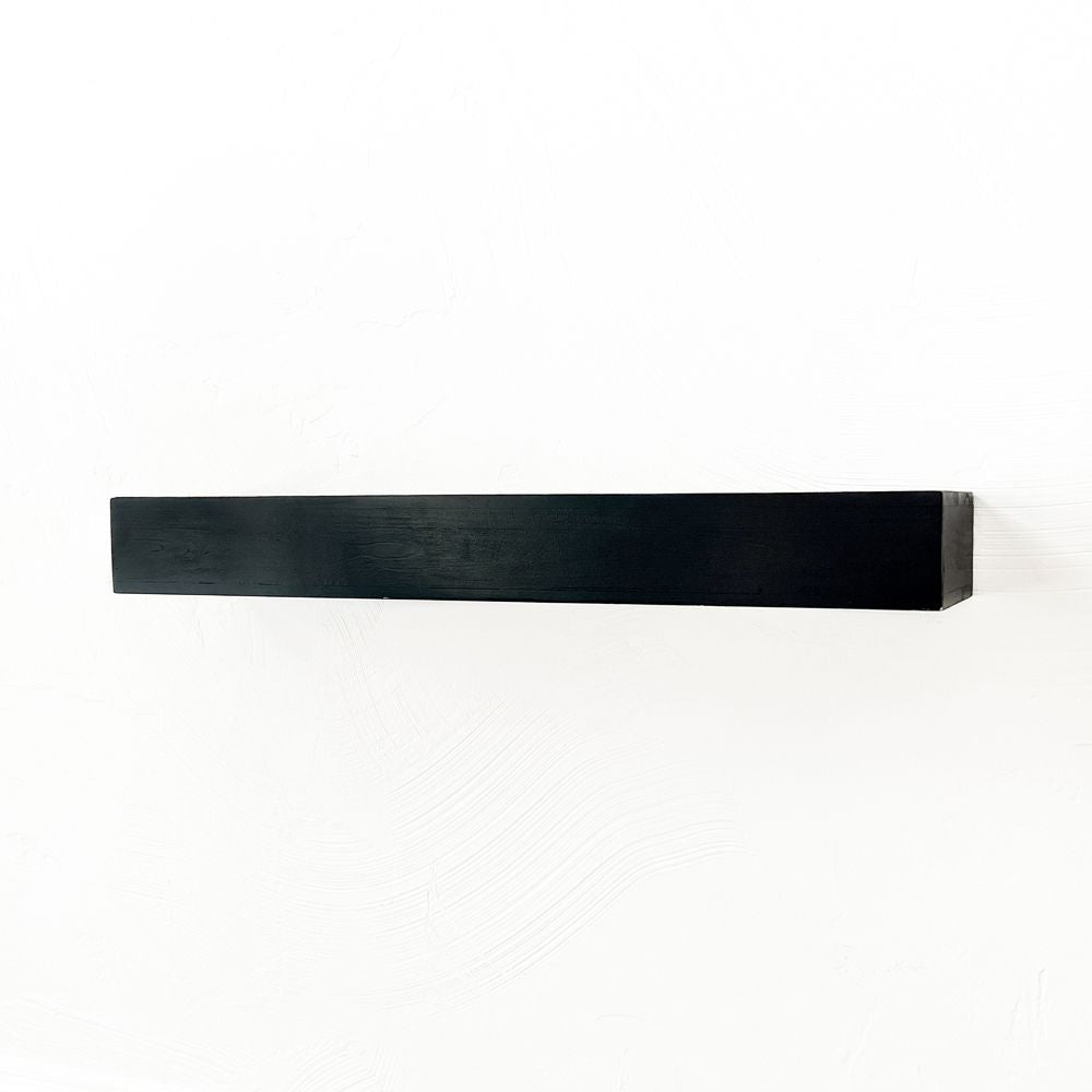 24" Wood Floating Shelf - Black